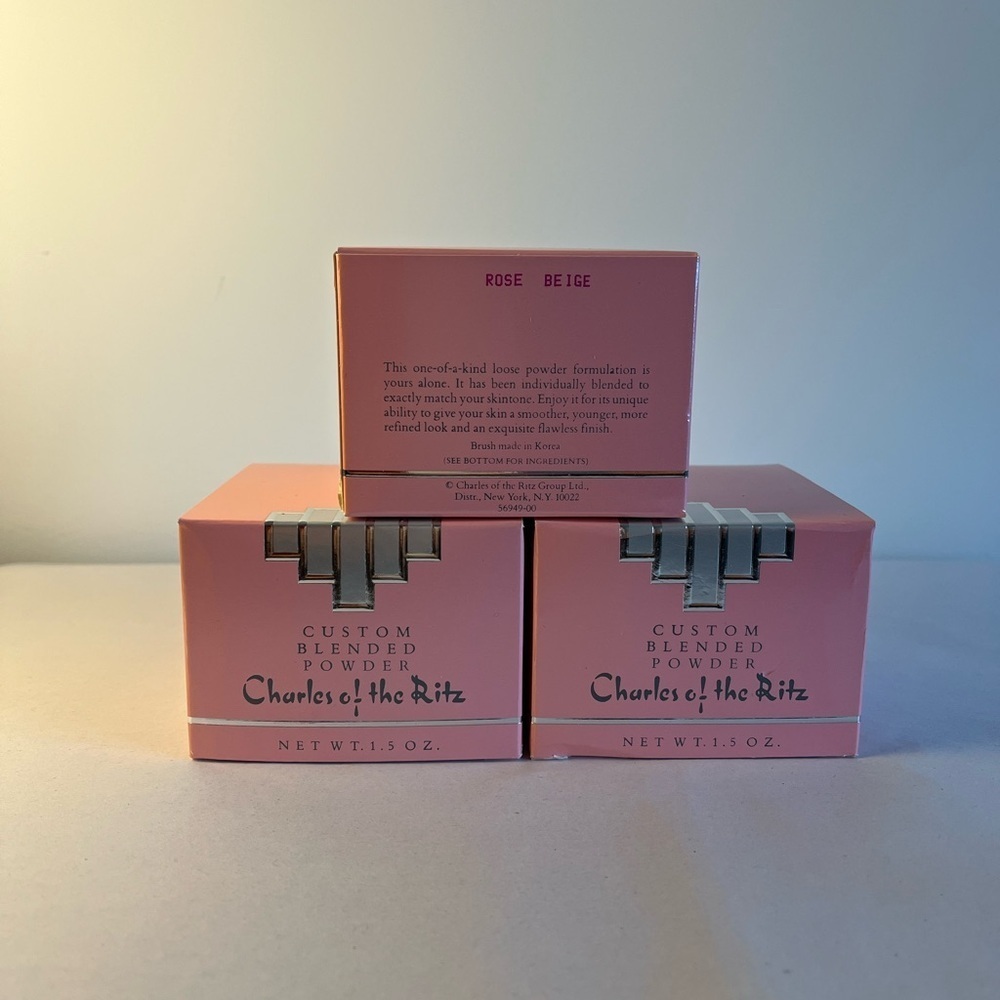 Lot of 3 - Rose Beige Loose Setting Powder by Charles of the Ritz